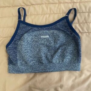 Gymshark Navy and Gray Sports Bra